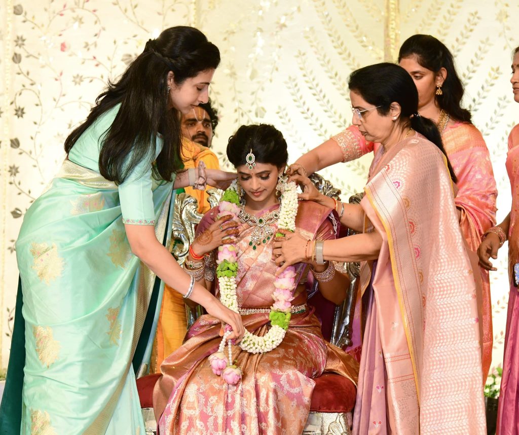 Nara Rohit and Siri lella engagement images