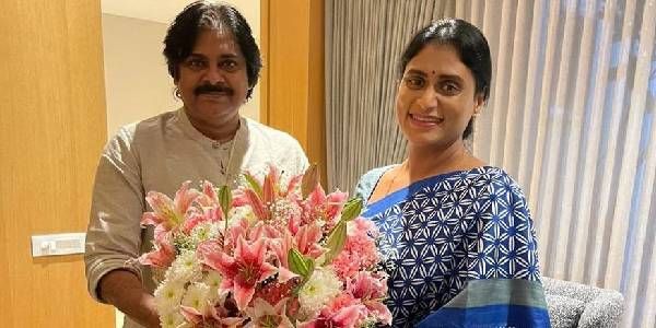 YS Sharmila met with Pawan Kalyan